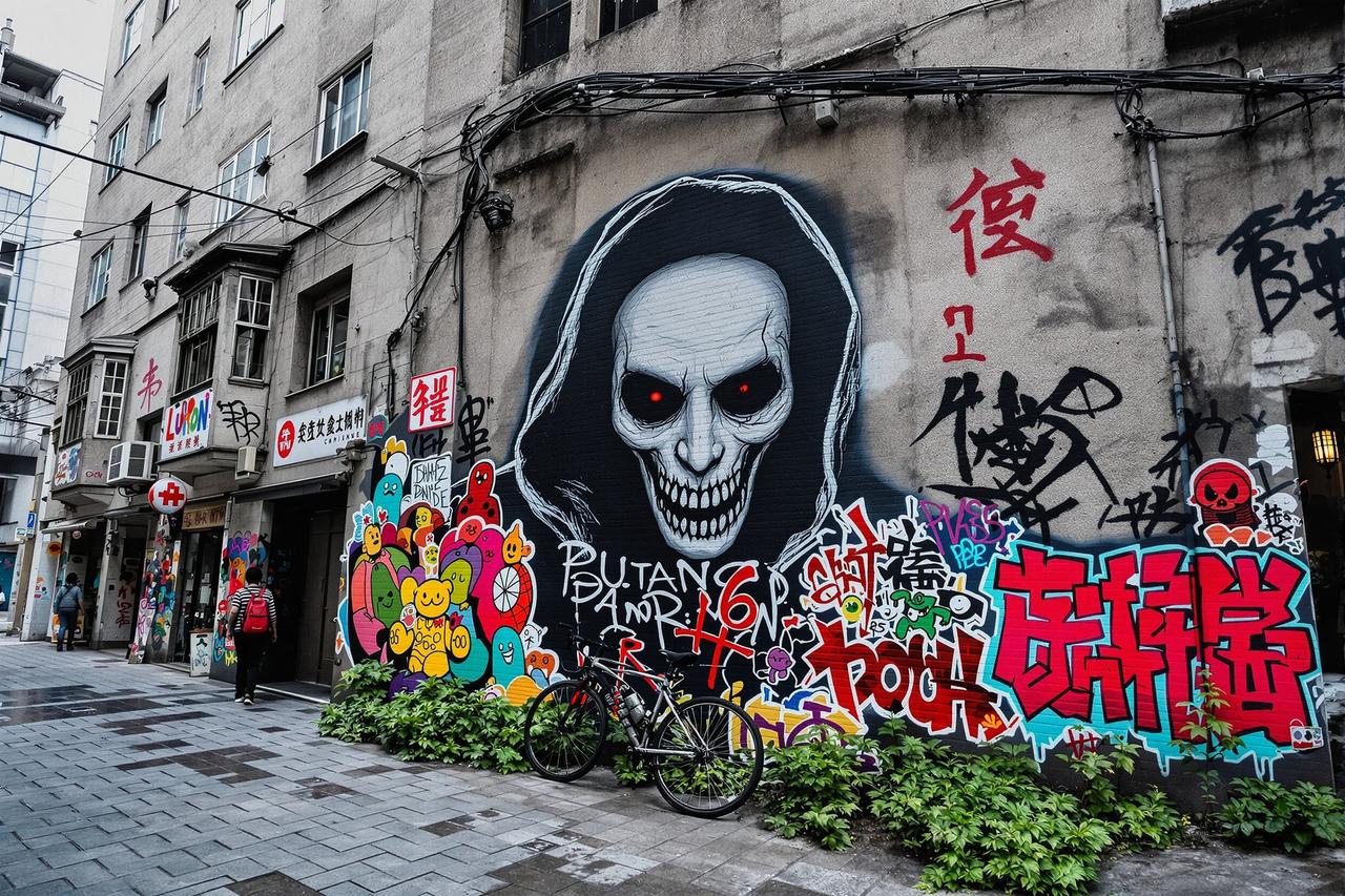 某城市发生离奇事件！居民楼突然出现神秘涂鸦，背后真相令人震惊